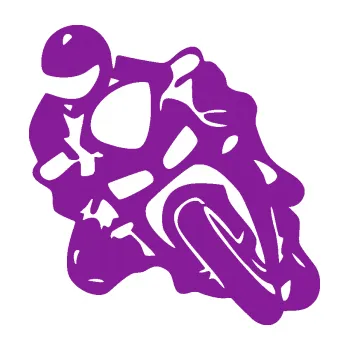 Samolepící dekorace Motorkář 013 levá (14 - fialová) SAMOLEPKA NA AUTO, NÁLEPKA, FÓLIE, POLEP, TUNING, VLASTNÍ TEXT, TISK, AUTOSAMOLEPKY.cz, POLEPY, OBRÁZEK, LOGO, 3D STICKERS