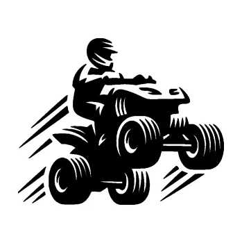 Samolepící dekorace SAMOLEPKA Čtyřkolka 006 pravá (01 - černá) NA AUTO, NÁLEPKA, FÓLIE, POLEP, TUNING, VLASTNÍ TEXT, TISK, AUTOSAMOLEPKY.cz, POLEPY, OBRÁZEK, LOGO, SAMOLEPKY