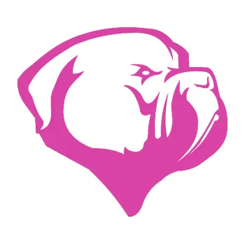 Polep vozidla Pes 116 pravá pitbull (16 - růžová) SAMOLEPKA NA AUTO, NÁLEPKA, FÓLIE, POLEP, TUNING, VLASTNÍ TEXT, TISK, AUTOSAMOLEPKY.cz, POLEPY, OBRÁZEK, LOGO, 3D STICKERS