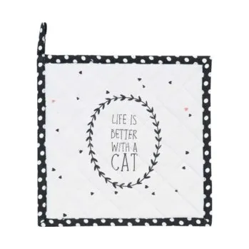Chňapka Clayre & Eef, Holandsko Clayre & Eef - Podložka pod hrnec nebo chňapka Cat Lovers - 20*20 cm