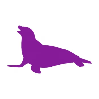 Samolepící dekorace Lachtan 002 levá (14 - fialová) SAMOLEPKA NA AUTO, NÁLEPKA, FÓLIE, POLEP, TUNING, VLASTNÍ TEXT, TISK, AUTOSAMOLEPKY.cz, POLEPY, OBRÁZEK, LOGO, 3D STICKERS