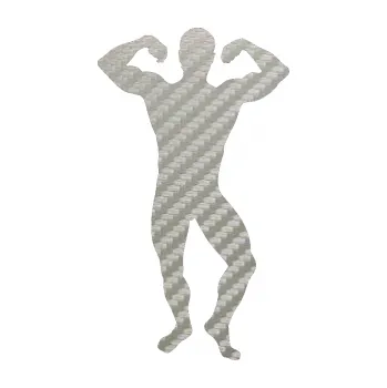 Polep vozidla Kulturista 012 pravá (52 - 3D karbon stříbrný) SAMOLEPKA NA AUTO, NÁLEPKA, FÓLIE, POLEP, TUNING, VLASTNÍ TEXT, TISK, AUTOSAMOLEPKY.cz, POLEPY, OBRÁZEK, LOGO, 3D STICKERS