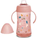 Suavinex Druhá láhev s oušky Forest 270 ml Růžová