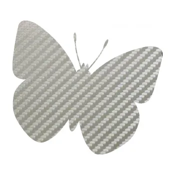 Samolepící dekorace Motýl 011 pravá (52 - 3D karbon stříbrný) SAMOLEPKA NA AUTO, NÁLEPKA, FÓLIE, POLEP, TUNING, VLASTNÍ TEXT, TISK, AUTOSAMOLEPKY.cz, POLEPY, OBRÁZEK, LOGO, 3D STICKERS