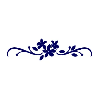 Samolepící dekorace SAMOLEPKA Květina dekor 022 (23 - tmavě modrá) NA AUTO, NÁLEPKA, FÓLIE, POLEP, TUNING, VLASTNÍ TEXT, TISK, AUTOSAMOLEPKY.cz, POLEPY, OBRÁZEK, LOGO, SAMOLEPKY