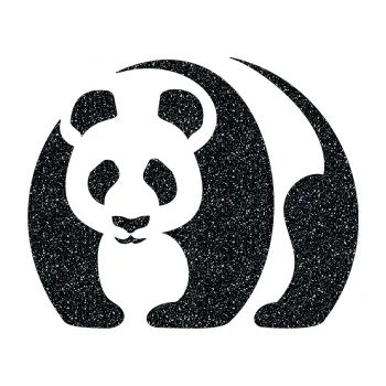 Samolepící dekorace SAMOLEPKA Panda 001 levá (85 - Ultra Metalic černá) NA AUTO, NÁLEPKA, FÓLIE, POLEP, TUNING, VLASTNÍ TEXT, TISK, AUTOSAMOLEPKY.cz, POLEPY, OBRÁZEK, LOGO, SAMOLEPKY