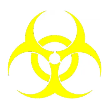 samolepka Biohazard (05 - žlutá citron) SAMOLEPKA NA AUTO, NÁLEPKA, FÓLIE, POLEP, TUNING, VLASTNÍ TEXT, TISK, AUTOSAMOLEPKY.cz, POLEPY, OBRÁZEK, LOGO, 3D STICKERS