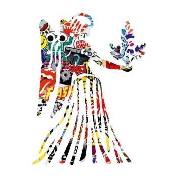 Samolepící dekorace Panna 004 pravá (83 - Sticker bomb) SAMOLEPKA NA AUTO, NÁLEPKA, FÓLIE, POLEP, TUNING, VLASTNÍ TEXT, TISK, AUTOSAMOLEPKY.cz, POLEPY, OBRÁZEK, LOGO, 3D STICKERS