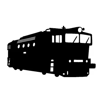 Autodoplněk Samolepka na auto Lokomotiva 001 pravá (01 - černá) NÁLEPKA, FÓLIE, POLEPY, TUNING, VLASTNÍ TEXT, TISK, AUTOSAMOLEPKY.cz, SAMOLEPKY, OBRÁZEK, LOGO, VÝROBA, PRODEJ