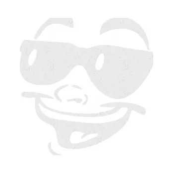 Samolepící dekorace SAMOLEPKA Obličej 005 levá veselý s brýlemi (84 - Ultra Metalic bílá) NA AUTO, NÁLEPKA, FÓLIE, POLEP, TUNING, VLASTNÍ TEXT, TISK, AUTOSAMOLEPKY.cz, POLEPY, OBRÁZEK, LOGO, SAMOLEPKY