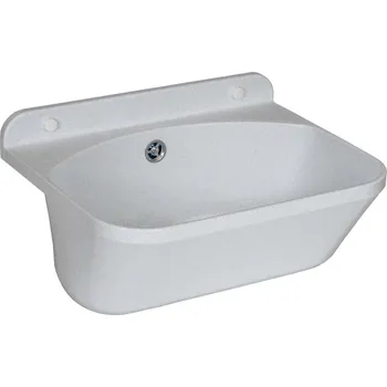 Nerezový dřez dřez do dílny a na zahradu Zelvo Eko 460 white