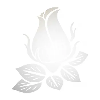 Samolepící dekorace SAMOLEPKA Květina dekor 018 levá růže (82 - odrazková reflexní bílá) NA AUTO, NÁLEPKA, FÓLIE, POLEP, TUNING, VLASTNÍ TEXT, TISK, AUTOSAMOLEPKY.cz, POLEPY, OBRÁZEK, LOGO, SAMOLEPKY