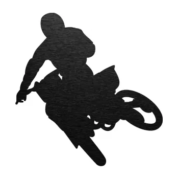 Samolepící dekorace SAMOLEPKA Motorka 025 levá motokros (63 - škrábaný kov černý) NA AUTO, NÁLEPKA, FÓLIE, POLEP, TUNING, VLASTNÍ TEXT, TISK, AUTOSAMOLEPKY.cz, POLEPY, OBRÁZEK, LOGO, SAMOLEPKY