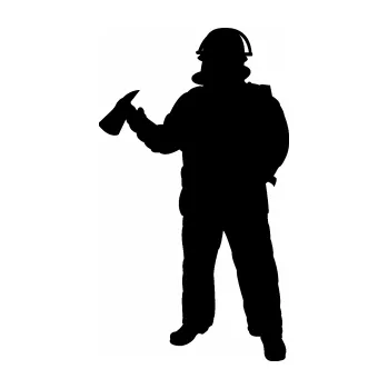 Samolepící dekorace SAMOLEPKA Hasič 010 levá (01 - černá) NA AUTO, NÁLEPKA, FÓLIE, POLEP, TUNING, VLASTNÍ TEXT, TISK, AUTOSAMOLEPKY.cz, POLEPY, OBRÁZEK, LOGO, SAMOLEPKY