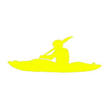 Polep vozidla SAMOLEPKA Kanoista 003 levá (70 - Fluorescentní žlutá) NA AUTO, NÁLEPKA, FÓLIE, POLEP, TUNING, VLASTNÍ TEXT, TISK, AUTOSAMOLEPKY.cz, POLEPY, OBRÁZEK, LOGO, SAMOLEPKY