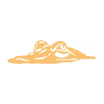 Samolepící dekorace SAMOLEPKA Krokodýl 003 levá hlava na hladině (08 - béžová) NA AUTO, NÁLEPKA, FÓLIE, POLEP, TUNING, VLASTNÍ TEXT, TISK, AUTOSAMOLEPKY.cz, POLEPY, OBRÁZEK, LOGO, SAMOLEPKY