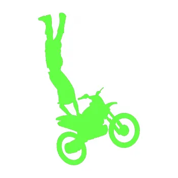Samolepící dekorace Motorka 019 pravá motokros freestyle akrobacie na motorce (71 - Fluorescentní zelená) SAMOLEPKA NA AUTO, NÁLEPKA, FÓLIE, POLEP, TUNING, VLASTNÍ TEXT, TISK, AUTOSAMOLEPKY.cz, POLEPY, OBRÁZEK, LOGO, 3D STICKERS