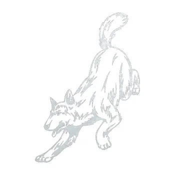 Polep vozidla SAMOLEPKA Pes 024 levá (51 - 3D karbon bílý) NA AUTO, NÁLEPKA, FÓLIE, POLEP, TUNING, VLASTNÍ TEXT, TISK, AUTOSAMOLEPKY.cz, POLEPY, OBRÁZEK, LOGO, SAMOLEPKY