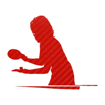 Polep vozidla SAMOLEPKA Ping pong 005 levá (53 - 3D karbon červený) NA AUTO, NÁLEPKA, FÓLIE, POLEP, TUNING, VLASTNÍ TEXT, TISK, AUTOSAMOLEPKY.cz, POLEPY, OBRÁZEK, LOGO, SAMOLEPKY