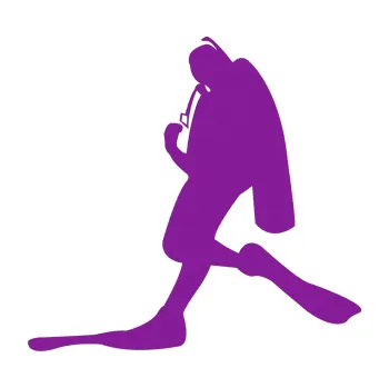 Polep vozidla SAMOLEPKA Potápěč 007 levá (14 - fialová) NA AUTO, NÁLEPKA, FÓLIE, POLEP, TUNING, VLASTNÍ TEXT, TISK, AUTOSAMOLEPKY.cz, POLEPY, OBRÁZEK, LOGO, SAMOLEPKY