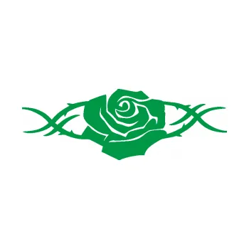 Samolepící dekorace Květina dekor 020 pravá růže s trny (12 - zelená) SAMOLEPKA NA AUTO, NÁLEPKA, FÓLIE, POLEP, TUNING, VLASTNÍ TEXT, TISK, AUTOSAMOLEPKY.cz, POLEPY, OBRÁZEK, LOGO, 3D STICKERS