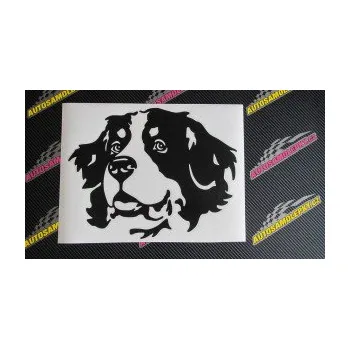 Polep vozidla Pes 131 levá bernský salašnický pes (12 - zelená) SAMOLEPKA NA AUTO, NÁLEPKA, FÓLIE, POLEP, TUNING, VLASTNÍ TEXT, TISK, AUTOSAMOLEPKY.cz, POLEPY, OBRÁZEK, LOGO, 3D STICKERS