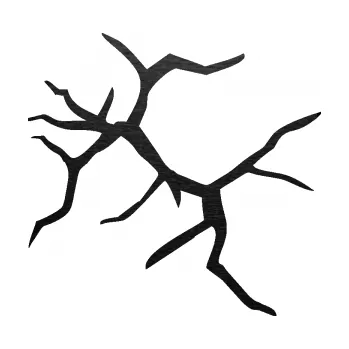 Samolepící dekorace SAMOLEPKA Prasklina 007 (63 - škrábaný kov černý) NA AUTO, NÁLEPKA, FÓLIE, POLEP, TUNING, VLASTNÍ TEXT, TISK, AUTOSAMOLEPKY.cz, POLEPY, OBRÁZEK, LOGO, SAMOLEPKY