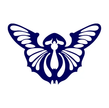 Samolepící dekorace SAMOLEPKA Motýl 002 pravá (23 - tmavě modrá) NA AUTO, NÁLEPKA, FÓLIE, POLEP, TUNING, VLASTNÍ TEXT, TISK, AUTOSAMOLEPKY.cz, POLEPY, OBRÁZEK, LOGO, SAMOLEPKY