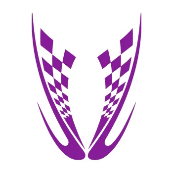 Polep vozidla SAMOLEPKA Kapota 005 šachovnice (14 - fialová) NA AUTO, NÁLEPKA, FÓLIE, POLEP, TUNING, VLASTNÍ TEXT, TISK, AUTOSAMOLEPKY.cz, POLEPY, OBRÁZEK, LOGO, SAMOLEPKY