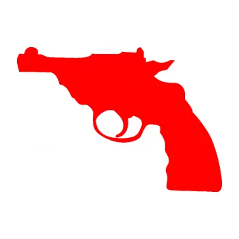 Polep vozidla SAMOLEPKA Revolver 001 levá (74 - Fluorescentní červená) NA AUTO, NÁLEPKA, FÓLIE, POLEP, TUNING, VLASTNÍ TEXT, TISK, AUTOSAMOLEPKY.cz, POLEPY, OBRÁZEK, LOGO, SAMOLEPKY