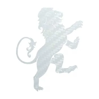 Samolepící dekorace SAMOLEPKA Lev heraldika 004 pravá (51 - 3D karbon bílý) NA AUTO, NÁLEPKA, FÓLIE, POLEP, TUNING, VLASTNÍ TEXT, TISK, AUTOSAMOLEPKY.cz, POLEPY, OBRÁZEK, LOGO, SAMOLEPKY