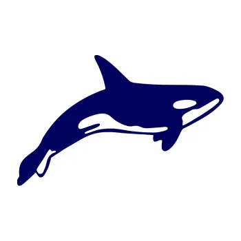 Samolepící dekorace SAMOLEPKA Kosatka 001 pravá (23 - tmavě modrá) NA AUTO, NÁLEPKA, FÓLIE, POLEP, TUNING, VLASTNÍ TEXT, TISK, AUTOSAMOLEPKY.cz, POLEPY, OBRÁZEK, LOGO, SAMOLEPKY