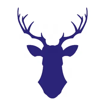 Samolepící dekorace SAMOLEPKA Jelen trofej 001 (22 - střední modrá) NA AUTO, NÁLEPKA, FÓLIE, POLEP, TUNING, VLASTNÍ TEXT, TISK, AUTOSAMOLEPKY.cz, POLEPY, OBRÁZEK, LOGO, SAMOLEPKY