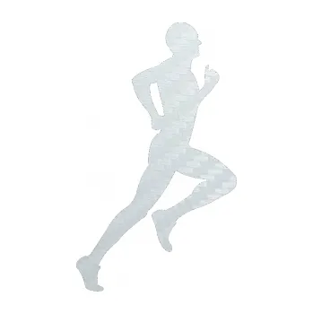 Polep vozidla Běžec 004 pravá (51 - 3D karbon bílý) SAMOLEPKA NA AUTO, NÁLEPKA, FÓLIE, POLEP, TUNING, VLASTNÍ TEXT, TISK, AUTOSAMOLEPKY.cz, POLEPY, OBRÁZEK, LOGO, 3D STICKERS