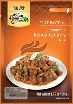Koření AsiaHomeGourmet Indonéské Rendang kari pasta 50 g