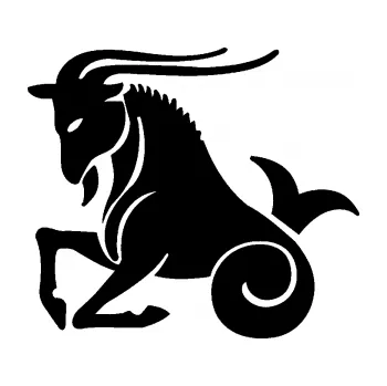 Samolepící dekorace SAMOLEPKA Kozoroh 004 levá (01 - černá) NA AUTO, NÁLEPKA, FÓLIE, POLEP, TUNING, VLASTNÍ TEXT, TISK, AUTOSAMOLEPKY.cz, POLEPY, OBRÁZEK, LOGO, SAMOLEPKY