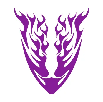 Polep vozidla SAMOLEPKA Kapota 009 plameny (14 - fialová) NA AUTO, NÁLEPKA, FÓLIE, POLEP, TUNING, VLASTNÍ TEXT, TISK, AUTOSAMOLEPKY.cz, POLEPY, OBRÁZEK, LOGO, SAMOLEPKY