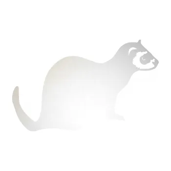 Samolepící dekorace Fretka 001 pravá (82 - odrazková reflexní bílá) SAMOLEPKA NA AUTO, NÁLEPKA, FÓLIE, POLEP, TUNING, VLASTNÍ TEXT, TISK, AUTOSAMOLEPKY.cz, POLEPY, OBRÁZEK, LOGO, 3D STICKERS