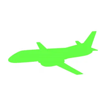 Polep vozidla SAMOLEPKA Letadlo 004 levá (71 - Fluorescentní zelená) NA AUTO, NÁLEPKA, FÓLIE, POLEP, TUNING, VLASTNÍ TEXT, TISK, AUTOSAMOLEPKY.cz, POLEPY, OBRÁZEK, LOGO, SAMOLEPKY