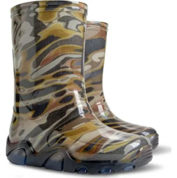 Dámské holínky Demar Holínky dětské DEMAR STORMER PRINT camouflage zelená 34-35