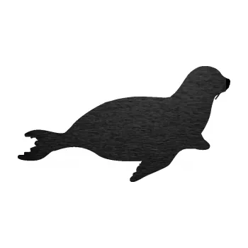 Samolepící dekorace SAMOLEPKA Lachtan 001 pravá (63 - škrábaný kov černý) NA AUTO, NÁLEPKA, FÓLIE, POLEP, TUNING, VLASTNÍ TEXT, TISK, AUTOSAMOLEPKY.cz, POLEPY, OBRÁZEK, LOGO, SAMOLEPKY