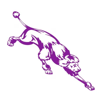 Polep vozidla SAMOLEPKA Pes 022 pravá Pudl (14 - fialová) NA AUTO, NÁLEPKA, FÓLIE, POLEP, TUNING, VLASTNÍ TEXT, TISK, AUTOSAMOLEPKY.cz, POLEPY, OBRÁZEK, LOGO, SAMOLEPKY