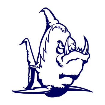 Polep vozidla SAMOLEPKA Ryba zubatá pravá piraňa (23 - tmavě modrá) NA AUTO, NÁLEPKA, FÓLIE, POLEP, TUNING, VLASTNÍ TEXT, TISK, AUTOSAMOLEPKY.cz, POLEPY, OBRÁZEK, LOGO, SAMOLEPKY