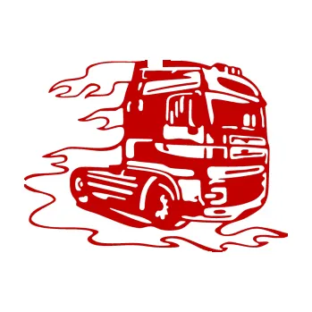 Samolepicí dekorace na vozidlo Kamion 003 pravá nákladní auto (18 - tmavě červená) SAMOLEPKA NA AUTO, NÁLEPKA, FÓLIE, POLEP, TUNING, VLASTNÍ TEXT, TISK, AUTOSAMOLEPKY.cz, POLEPY, OBRÁZEK, LOGO, 3D STICKERS