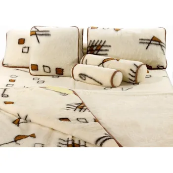 Polštář Polštář z ovčí vlny dekor geometrik 35x35cm, Barevné varianty Dekor geometrik, Velikosti 35x35 cm 200-100-00137