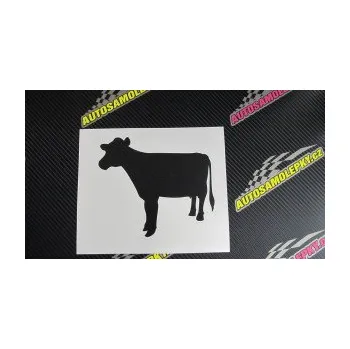 Samolepící dekorace Kráva 001 levá (17 - šedá) SAMOLEPKA NA AUTO, NÁLEPKA, FÓLIE, POLEP, TUNING, VLASTNÍ TEXT, TISK, AUTOSAMOLEPKY.cz, POLEPY, OBRÁZEK, LOGO, 3D STICKERS