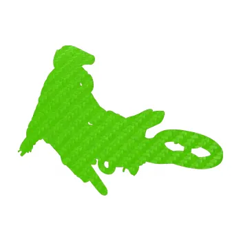 Samolepící dekorace SAMOLEPKA Motorka 028 levá motokros (58 - 3D karbon zelený kawasaki) NA AUTO, NÁLEPKA, FÓLIE, POLEP, TUNING, VLASTNÍ TEXT, TISK, AUTOSAMOLEPKY.cz, POLEPY, OBRÁZEK, LOGO, SAMOLEPKY