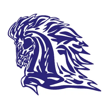 Samolepicí dekorace na vozidlo Animal flames 101 levá kůň (22 - střední modrá) SAMOLEPKA NA AUTO, NÁLEPKA, FÓLIE, POLEP, TUNING, VLASTNÍ TEXT, TISK, AUTOSAMOLEPKY.cz, POLEPY, OBRÁZEK, LOGO, 3D STICKERS