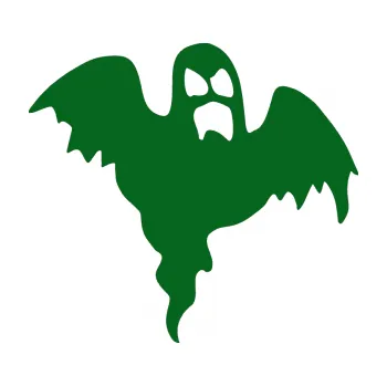 Samolepicí dekorace na vozidlo Duch 002 pravá (20 - tmavě zelená) SAMOLEPKA NA AUTO, NÁLEPKA, FÓLIE, POLEP, TUNING, VLASTNÍ TEXT, TISK, AUTOSAMOLEPKY.cz, POLEPY, OBRÁZEK, LOGO, 3D STICKERS