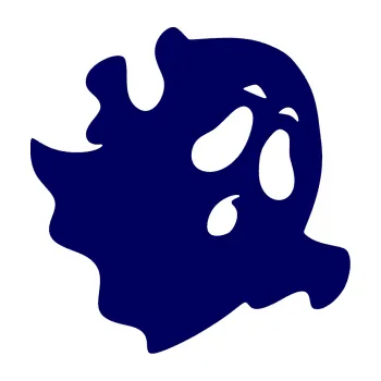 Samolepicí dekorace na vozidlo Duch 004 pravá (23 - tmavě modrá) SAMOLEPKA NA AUTO, NÁLEPKA, FÓLIE, POLEP, TUNING, VLASTNÍ TEXT, TISK, AUTOSAMOLEPKY.cz, POLEPY, OBRÁZEK, LOGO, 3D STICKERS